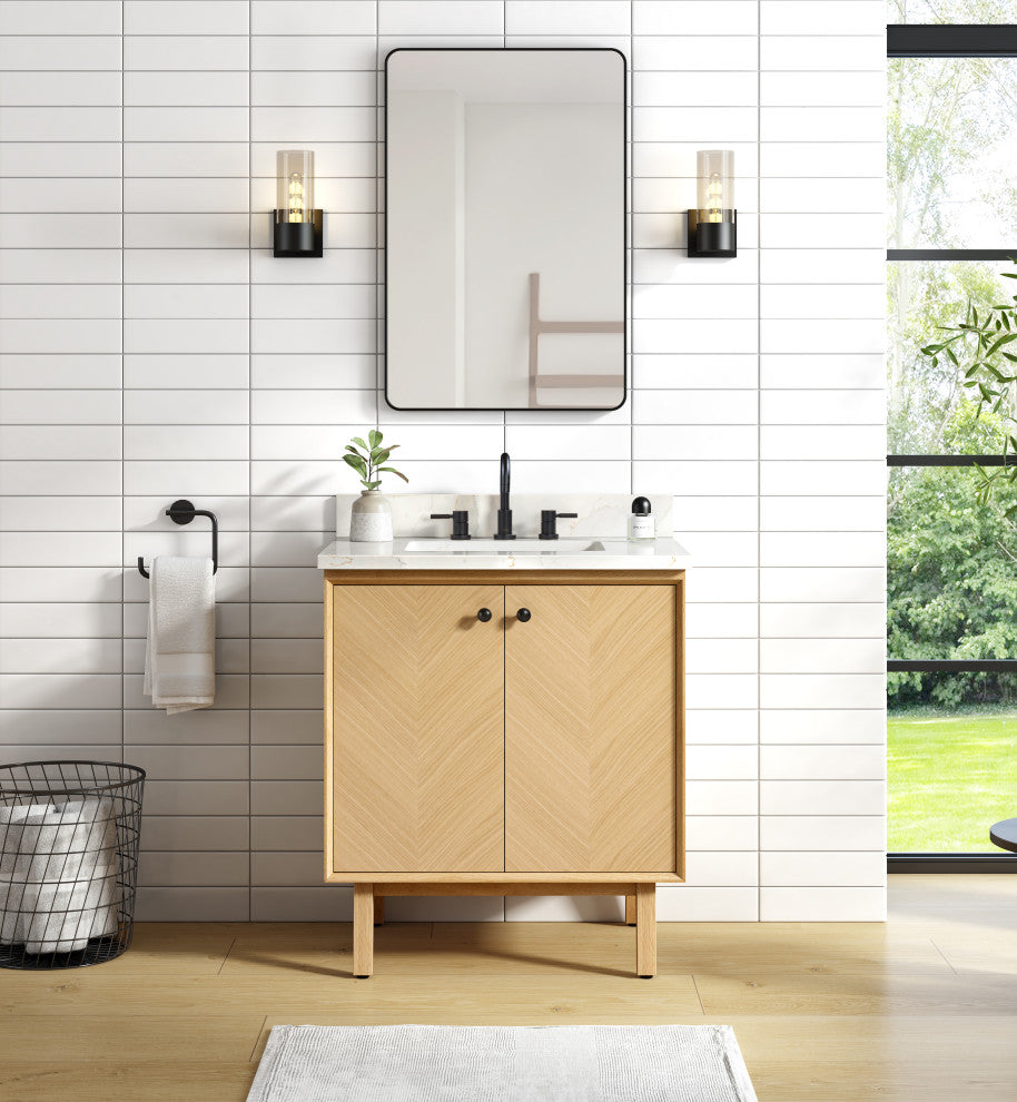 Adelle Vantiy Only Collection, Natural Oak, 30