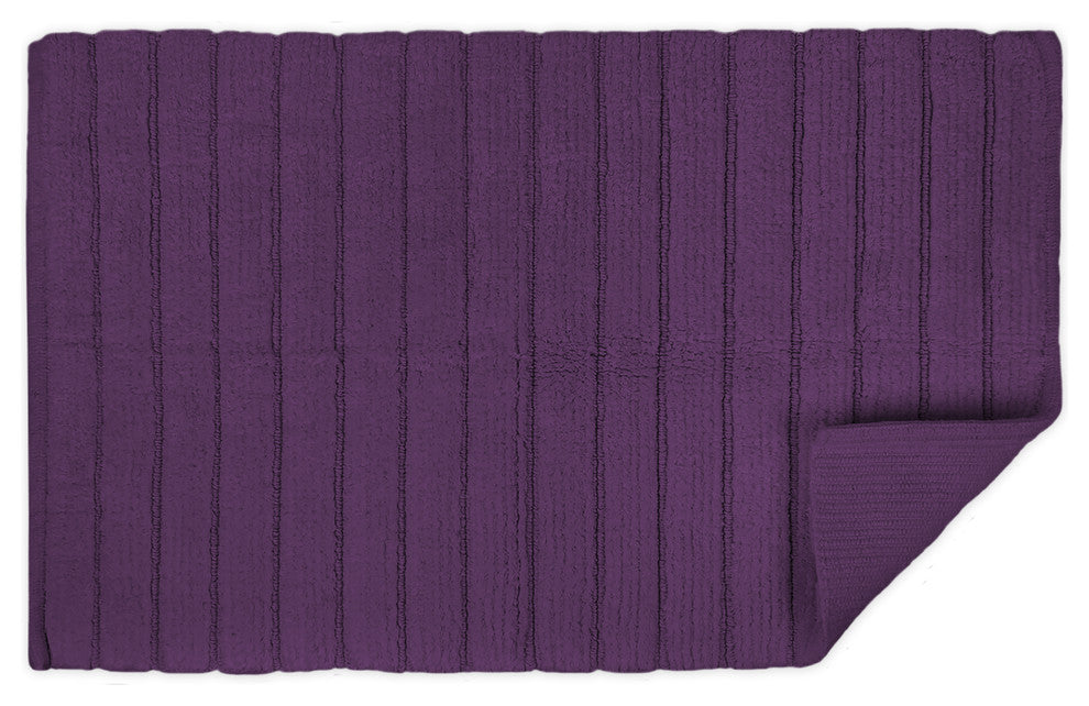 Eggplant Ribbed Rug, 17"x24"