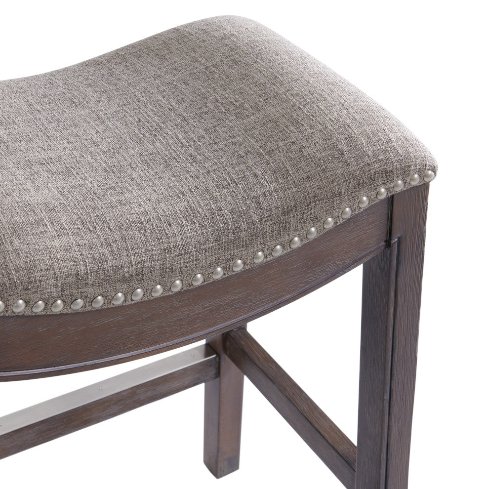 Williston Bar Stool, Dark Brown, Counter Height