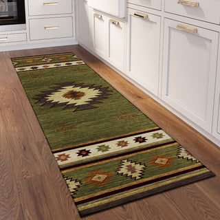 Addison Rugs Sonora ASO34 Green 2'3"x7'6" Rug