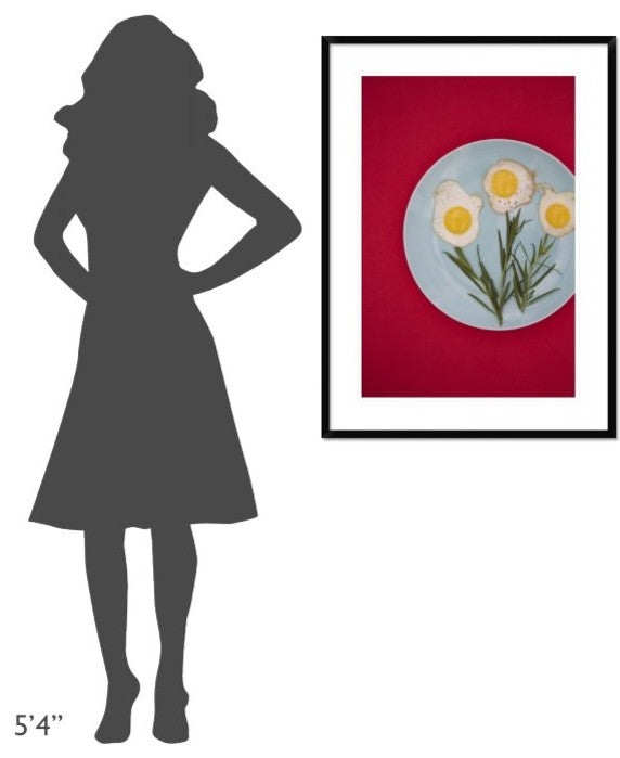 "Flower Eggs" Framed Digital Print by Sarah Saratonina, 28"x38"