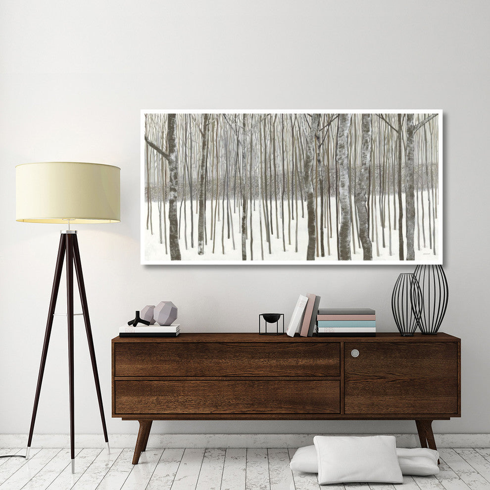 "Woods in Winter" Digital Paper Print by Kathrine Lovell, 74"x38"