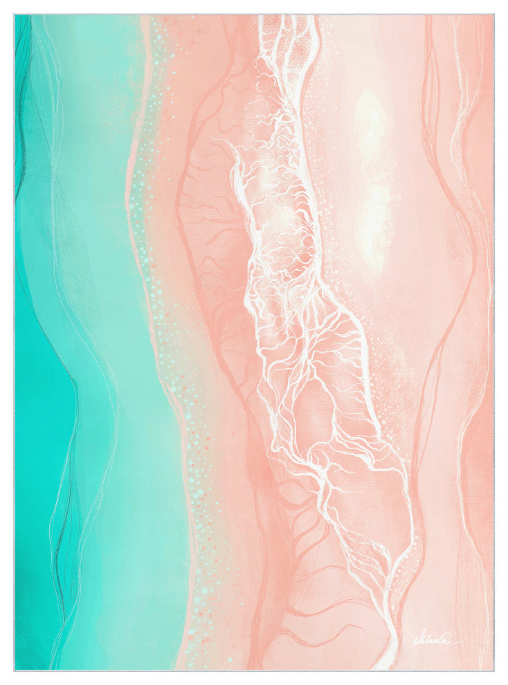 Ethereal Shore Art Area Rug, 7.5'x10.3'