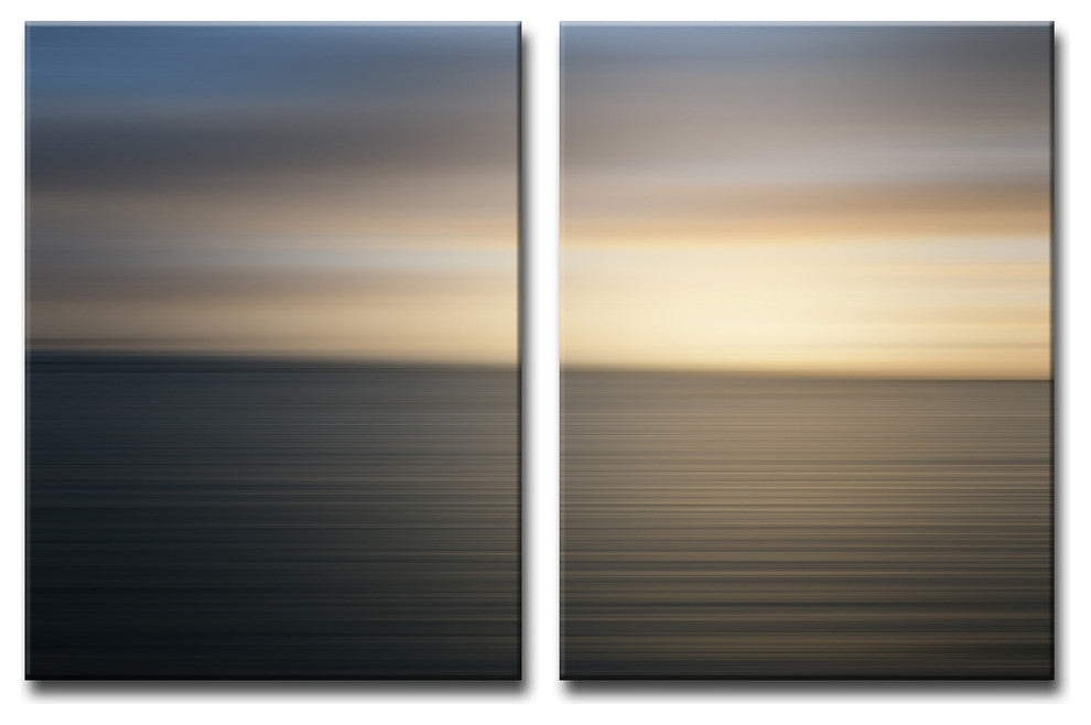 Ready2HangArt 'Blur Stripes XXVII' 2-PC Canvas Wall Art Set, 16 in. Highx12 in