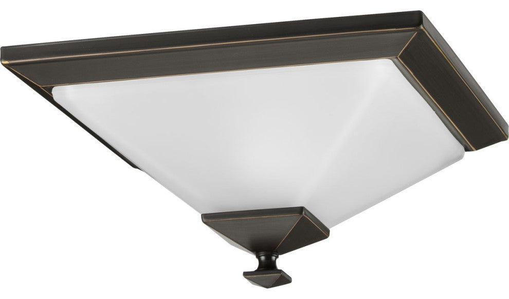 Clifton Heights Collection Antique Bronze 1-Light 12-1/2" Flush Mount