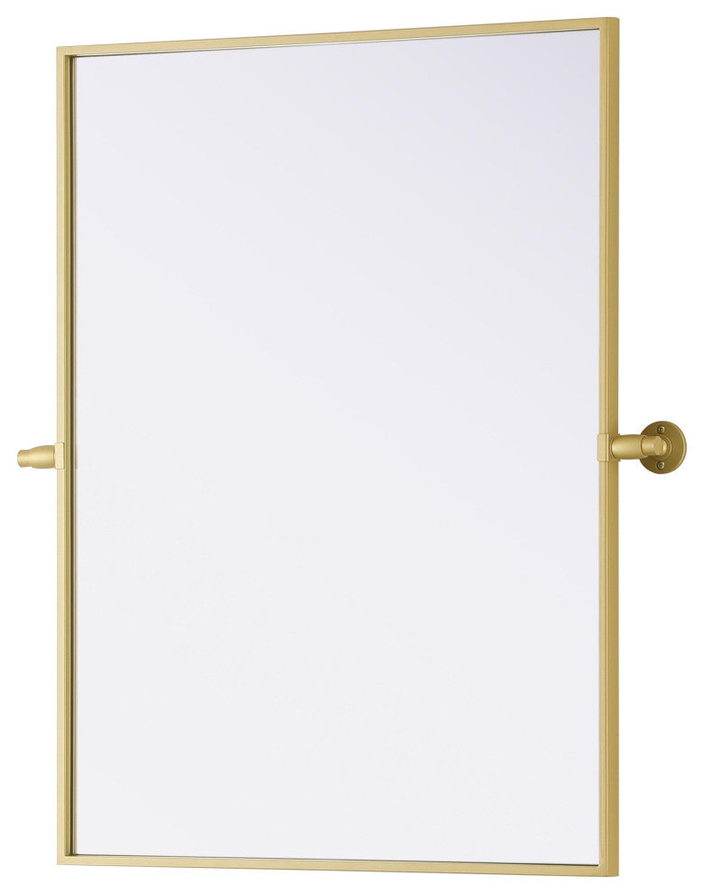Home Living 24x32 Pivot Mirror, Brass