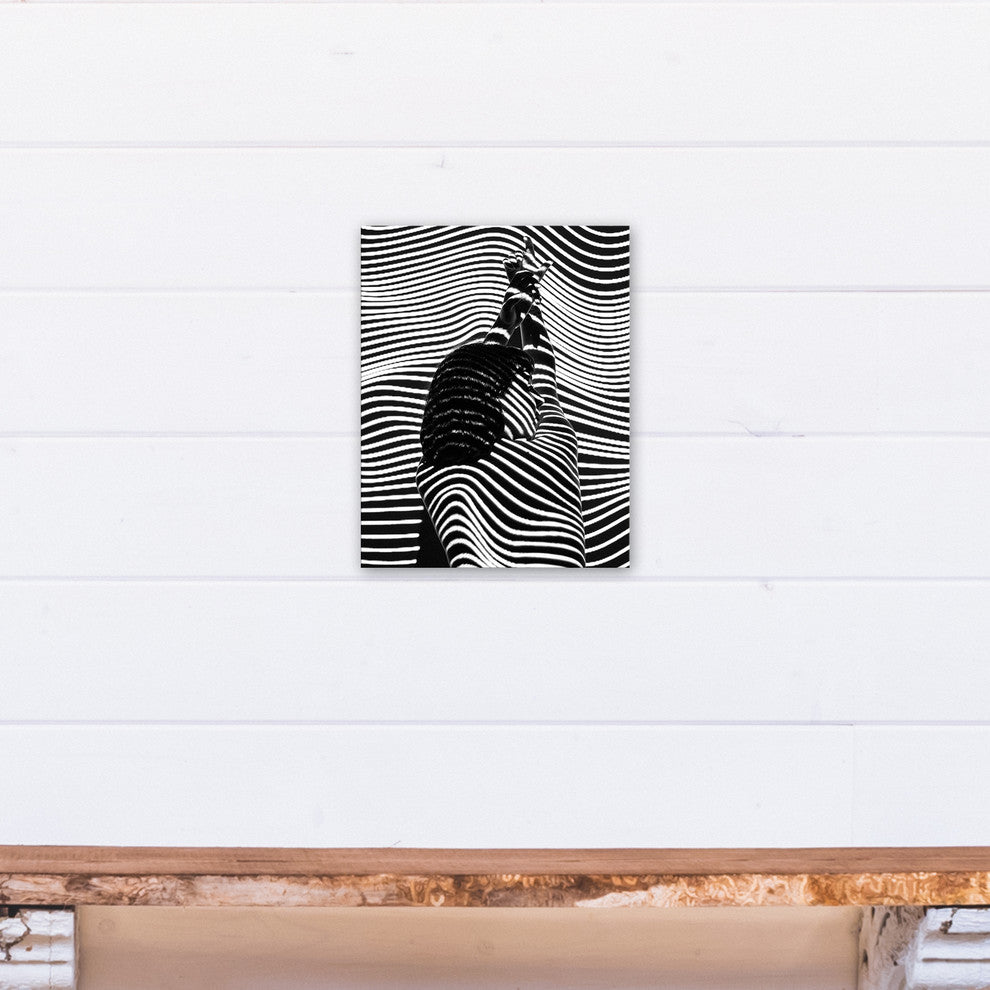 Abstract Zebra Woman Print on Canvas