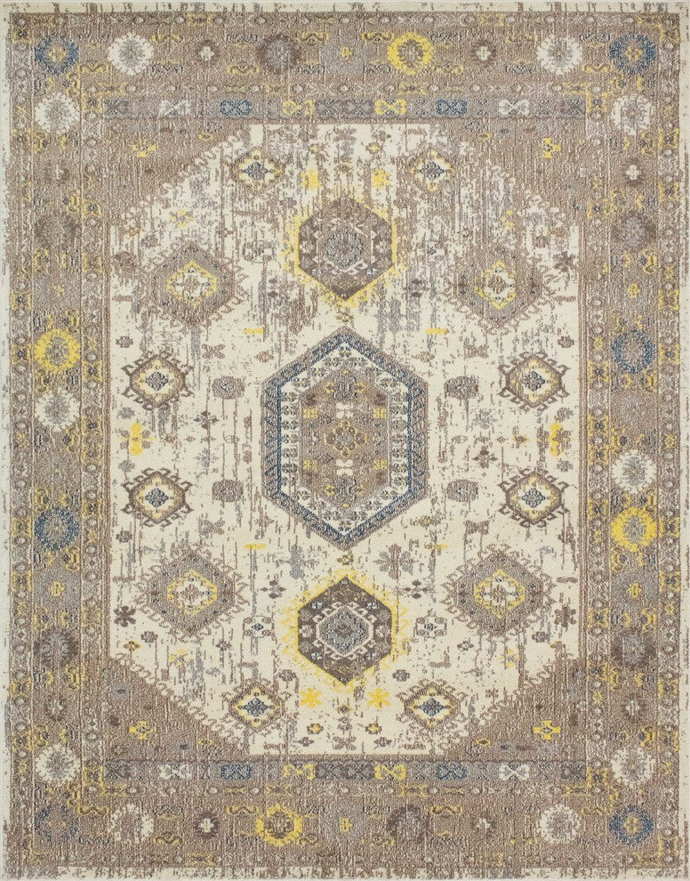 Noori Rug Distressed Francisca Ivory/Brown Rug