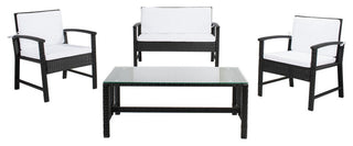 Safavieh Krissy Living Set, Black/White