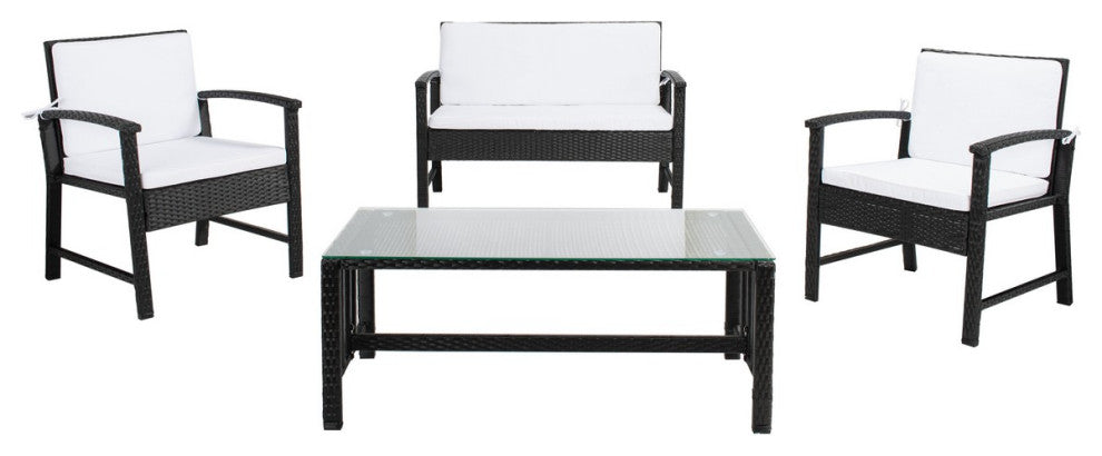 Safavieh Krissy Living Set, Black/White
