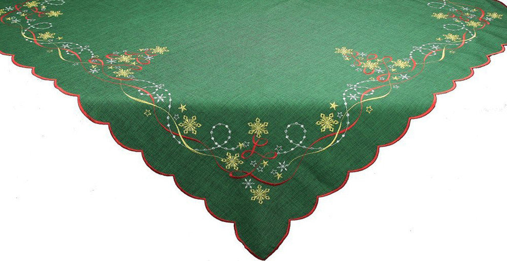 Magical Christmas Collection Christmas Table Topper, 34"x34"