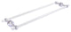 Pacific Beach 30" Groovy Back to Back Shower Door Towel Bar, Satin Chrome