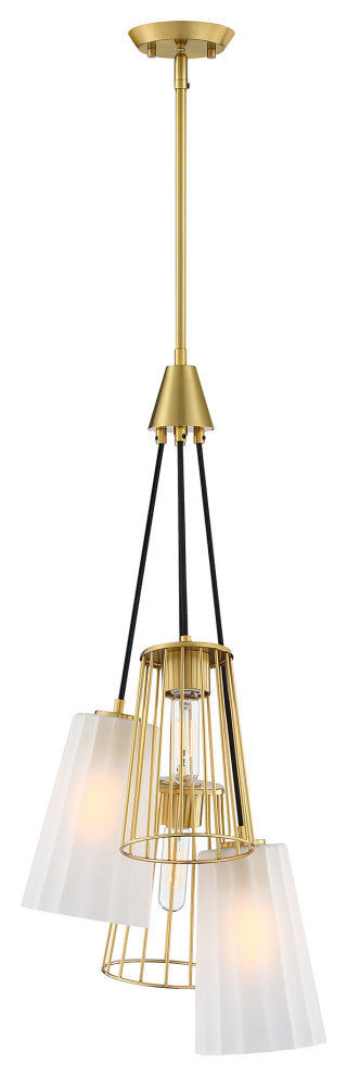 Designers Fountain D328M-4CH Liana 4 Light 15"W Chandelier - Brushed Gold