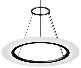 Sonneman 2071 Arctic Rings 24"W LED Suspension Pendant - Bright Satin Aluminum