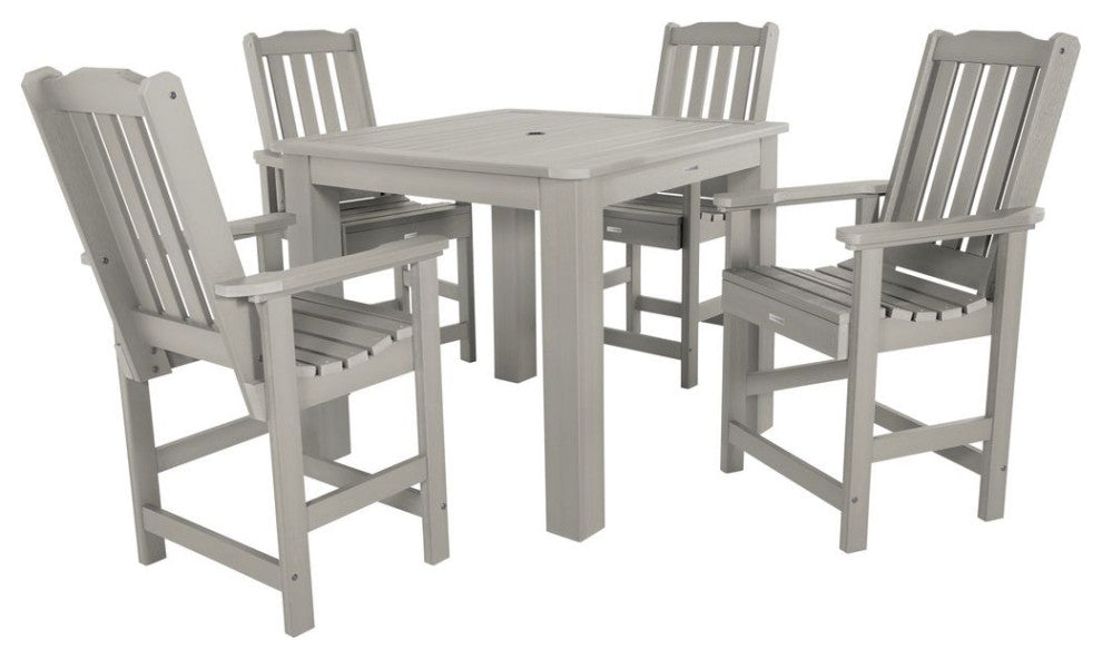 Lehigh 5-Piece Square Counter-Height Dining Set, Harbor Gray