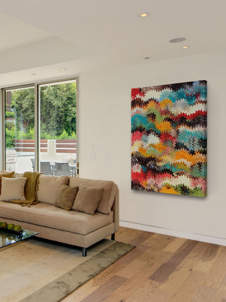 "Wavy Blends IV" Painting Print on Canvas by Irena Orlov