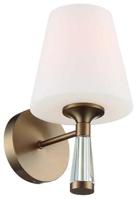 Crystorama Lighting Group RAM-A3401 Ramsey 11" Tall Wall Sconce - Vibrant Gold