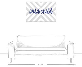 Wild Child 36 x 24 Canvas Wall Art