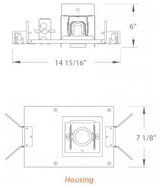LED Precision Single-Light Non-IC Housing, 2700K 90CRI Flood, Universal, 0-10V