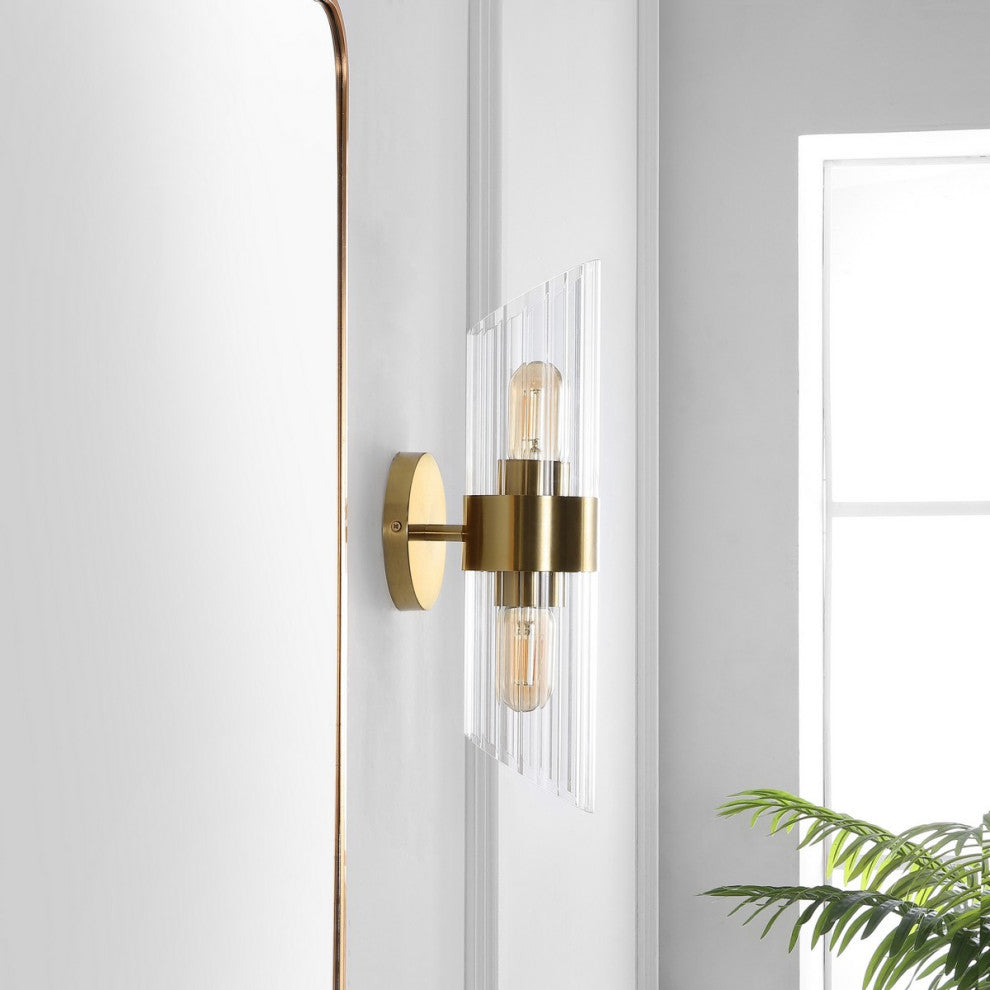 Safavieh Eytan 2Lt 6.25" Wall Sconce, Brass