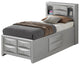 Twin Storage Bed, Black