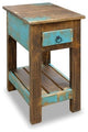 La Boca Rustic Solid Wood Chair Side Table