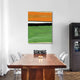 "Orange And Green Abstract 1" Fine Art Print