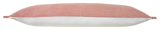 Ox Bay Pink Solid Organic Cotton Pillow Cover, 14"x36"