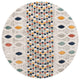 Unique Loom Cherokee Asheville Area Rug, Multi, 7'' 0 X 7'' 0 Round