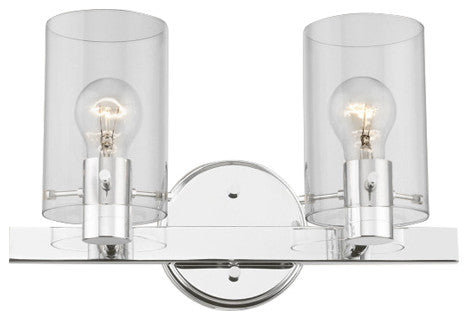 Munich 2 Light Polished Chrome Vanity Sconce