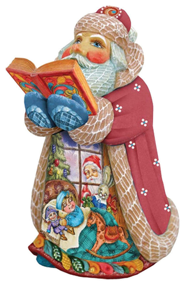 Hand Painted Christmas Night Santa