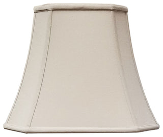 Royal Designs Rectangle Cut Corner Lamp Shade, Linen Beige, 10x18x13.25