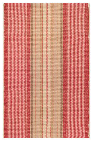 Dash & Albert Framboise Handwoven Cotton Rug, Red, 9' x 12'