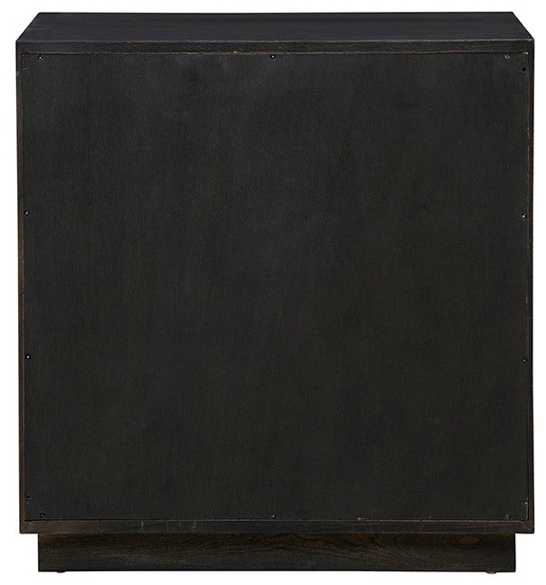 Small Buxton 4-Drawer Oak Chest, Charcoal