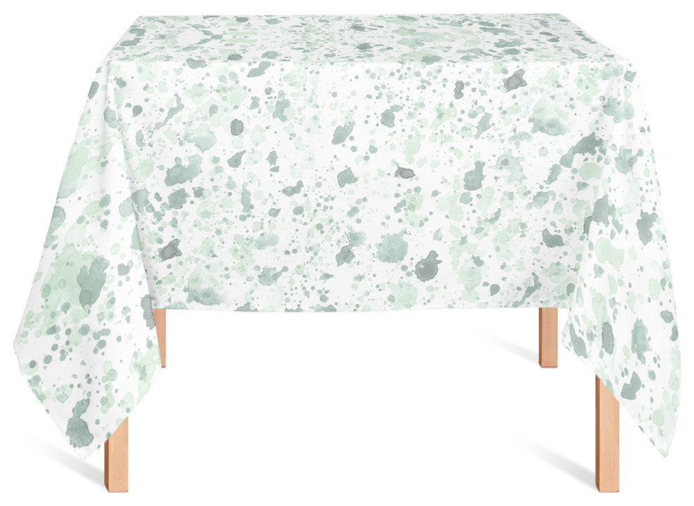 Ink Splatter Teal 2 58x58 Tablecloth