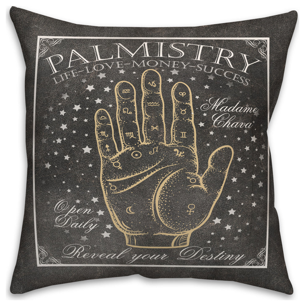 Palmistry Sign 3 16"x16" Spun Poly Pillow