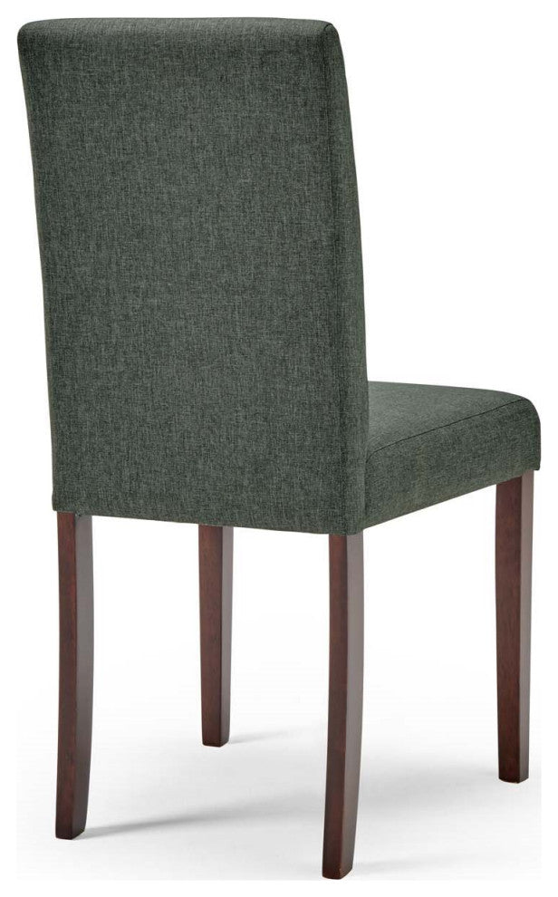 Side Chair and Table Set, Fabric, Drak Brown Gray, Cafe Bistro Restaurant