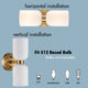 Modern Gold Wall Sconce With Milky Glass