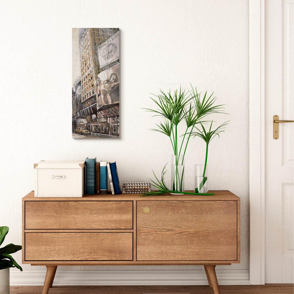 New York City Stores Painting, 13"x30"