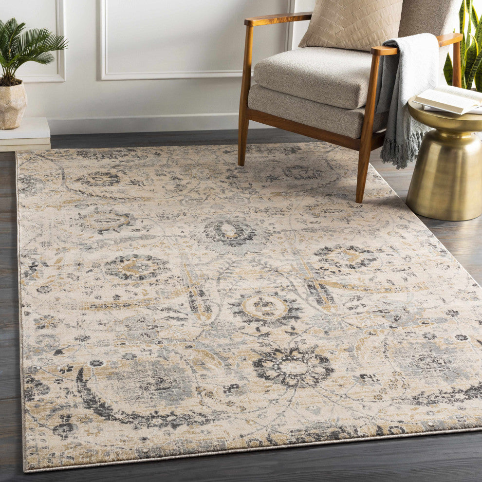 Hauteloom Georgiana Beige Area Rug, 2'x2'11" Rectangle