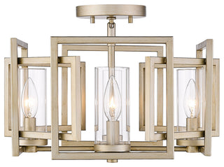 Marco Flush Mount White Gold