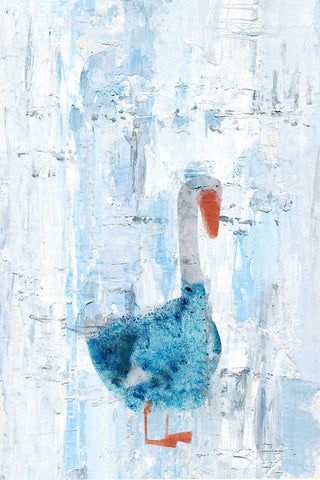"Dapper Duck" Painting Print on Wrapped Canvas, 30"x45"