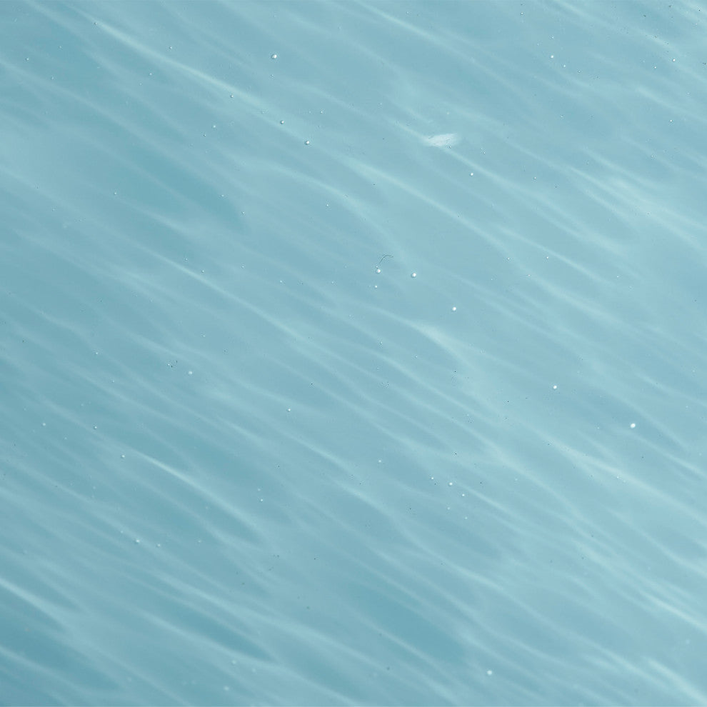 Dottie Blown Glass Table Lamp With Raffia Shade, Blue