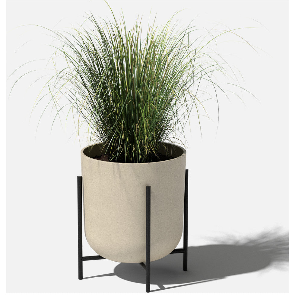 Veradek Mason Series Raised Kona 15" Planter With Stand Sand