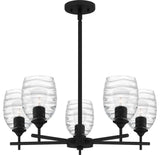Quoizel LCY5025 Lucy 5 Light 25"W Chandelier - Matte Black