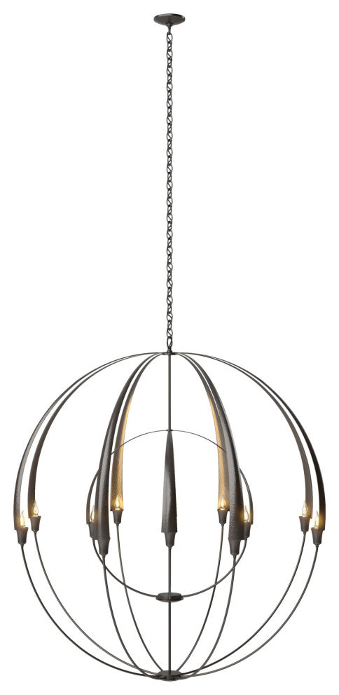Double Cirque Large Scale Chandelier, Oil Rubbed Bronze Finish
