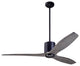LeatherLuxe Fan, Bronze/Black, 54" Graywash Blades, Remote Control