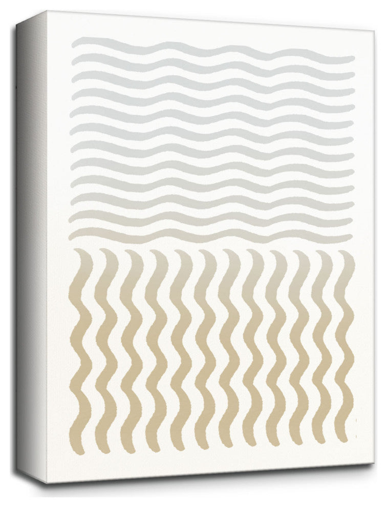 Abstract Neutral CLV' Canvas Wall Art by ChiChi Decor, 20"x16"