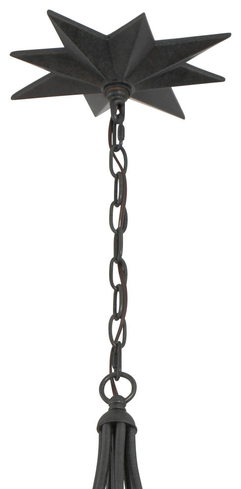 Astro 4-Light Black Chandelier