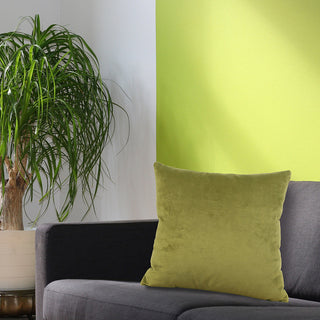 Bella 20"x20" Pillow, Moss Green, Polyester Insert